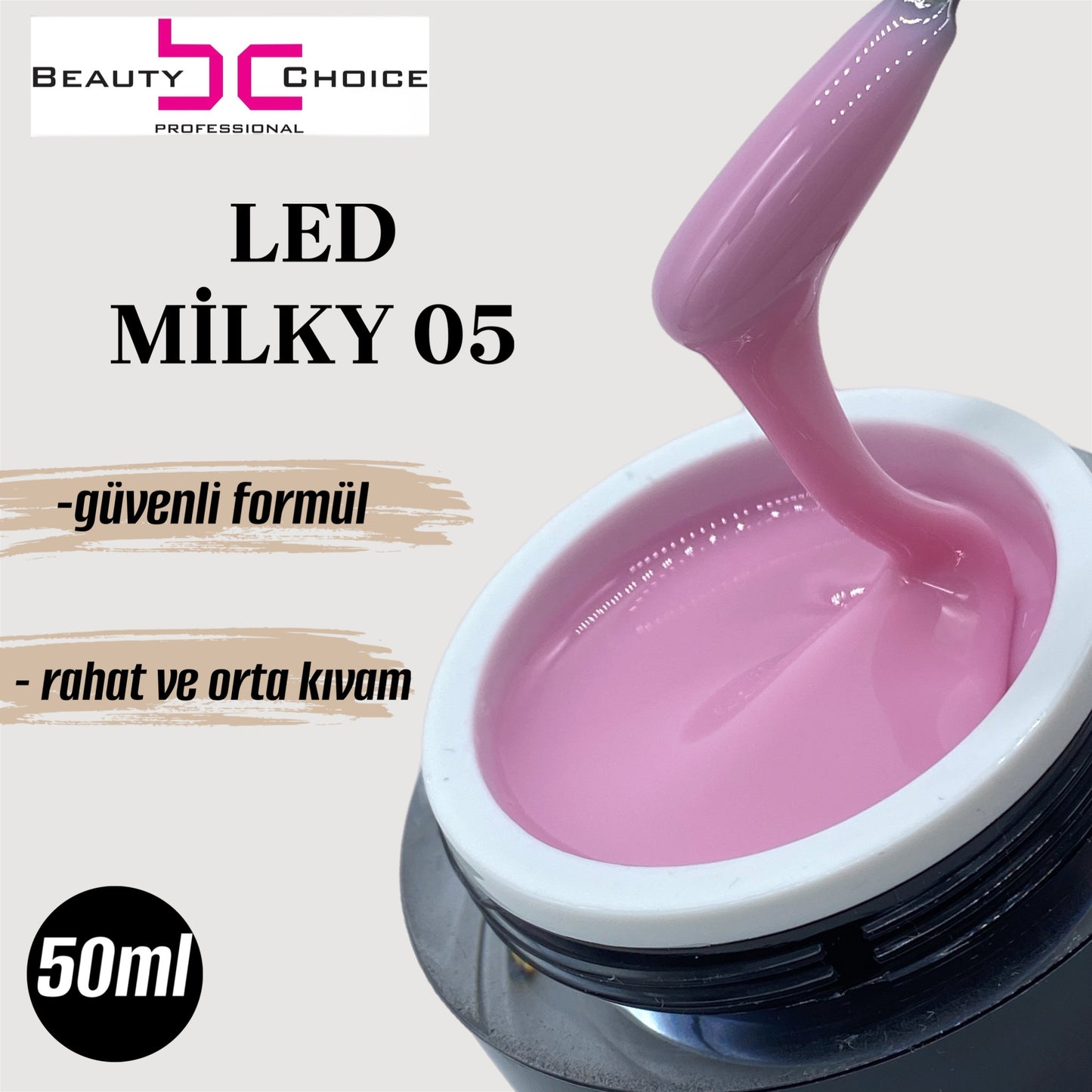 Protez Tırnak Jeli 05 Led Milky 50gr