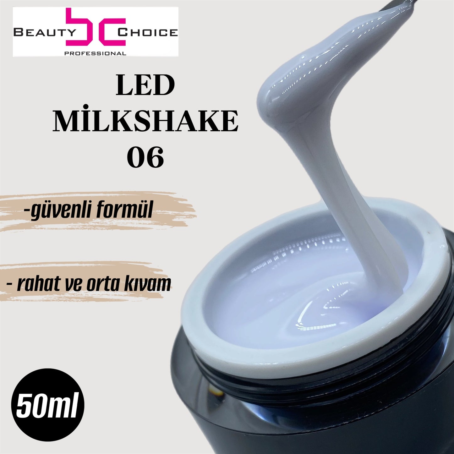 Protez Tırnak Jeli 06 Led Milkshake 50gr
