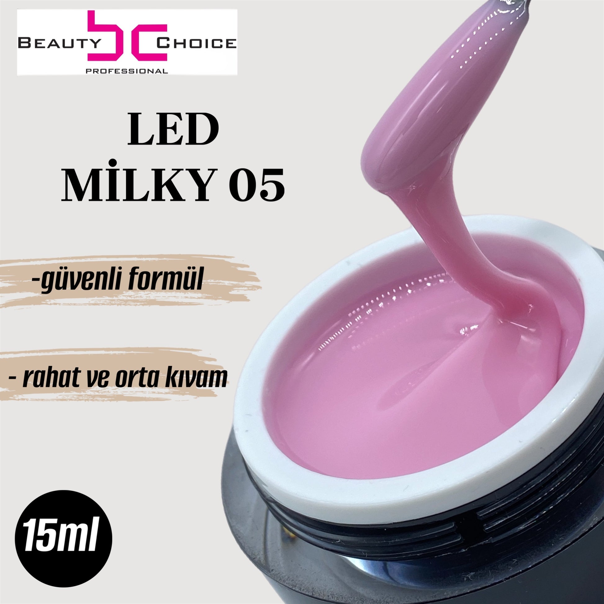 Protez Tırnak Jeli 05 Led Milky 15gr