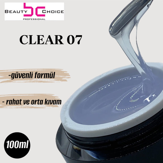 Protez Tırnak Jeli 07 Clear 100gr 