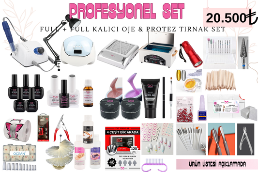 PROTEZ TIRNAK & KALICI OJE SETİ