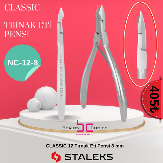 STALEKS CLASSIC 12 Tırnak Eti Pensi 8 mm