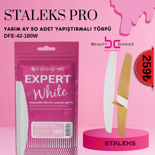 STALEKS YARIM AY 50 ADET YAPIŞTIRMALI TÖRPÜ