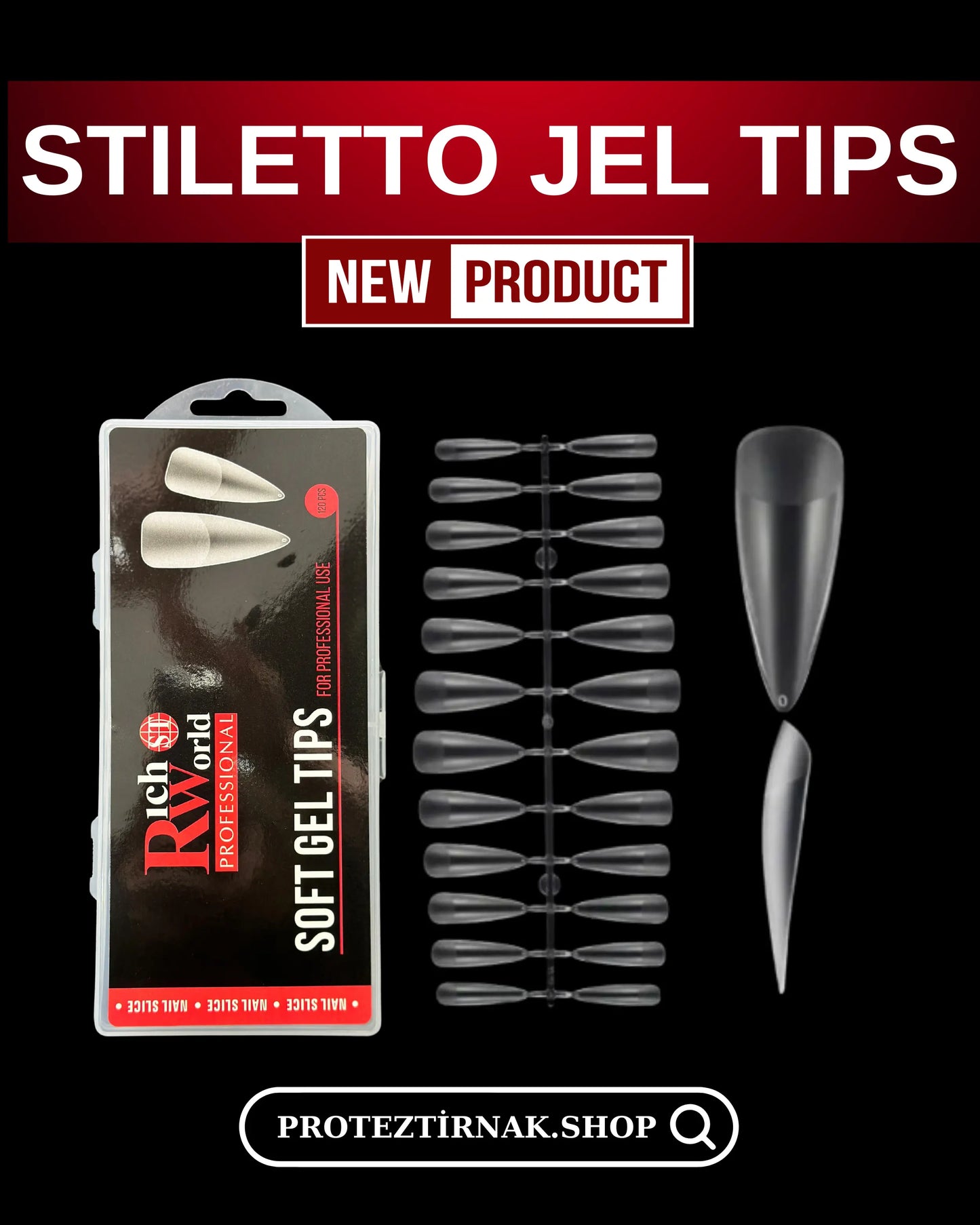 STILETTO JEL TIPS MAT