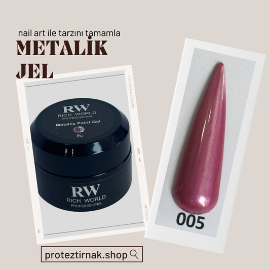 RW Metalik Tırnak Jel 005