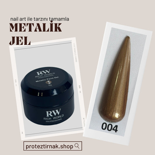RW Metalik Tırnak Jel 004