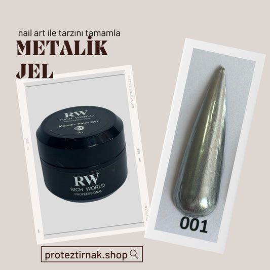 RW Metalik Tırnak Jel 001