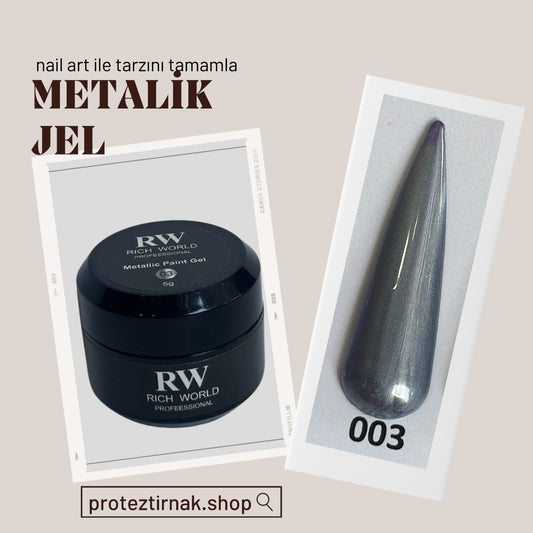 RW Metalik Tırnak Jel 003