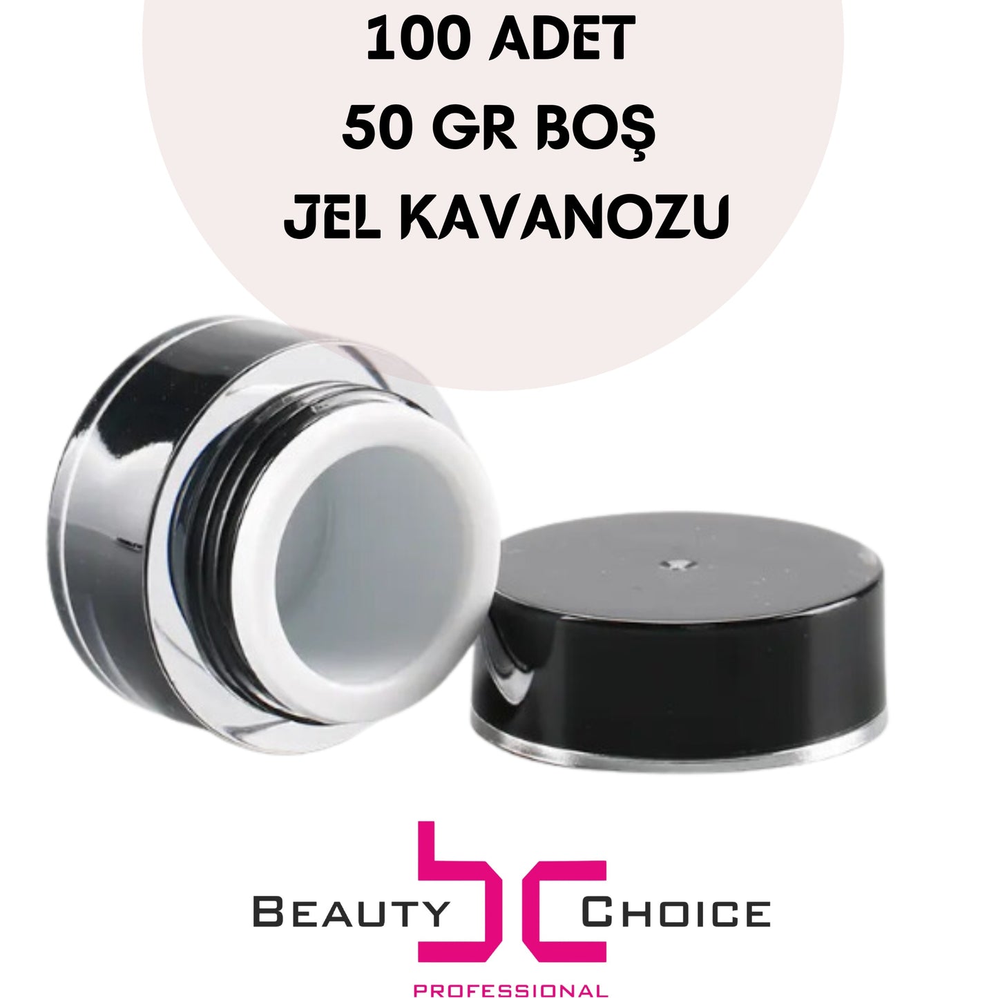 Boş Tırnak Jeli Kavanoz 50gr