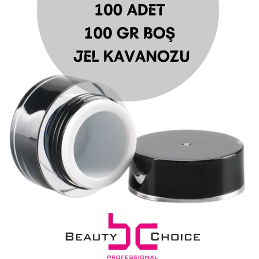 Boş Tırnak Jeli Kavanoz 100gr